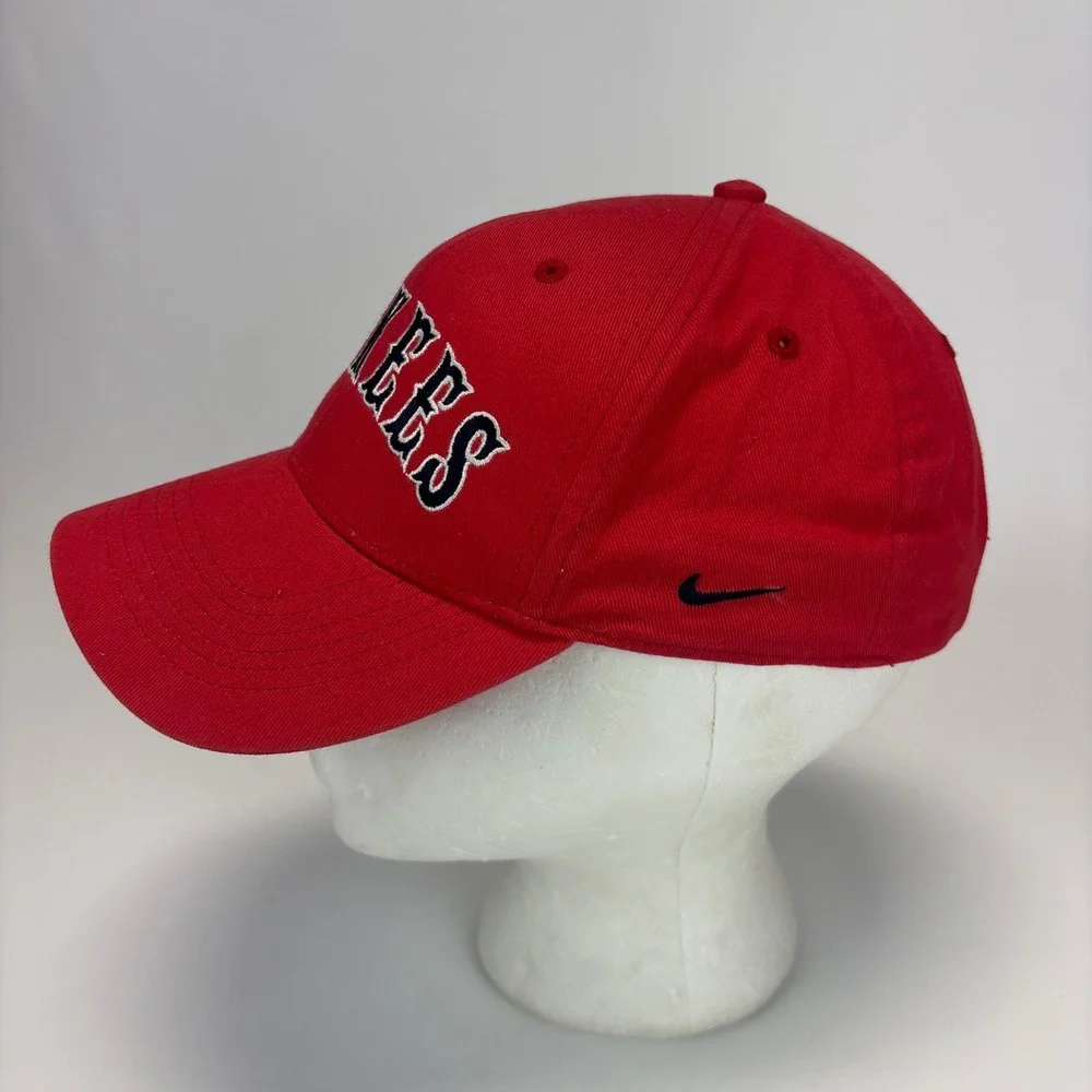 Nike Team Yankees Hat Child Red Embroidered Adjustable Strapback Baseball Cap